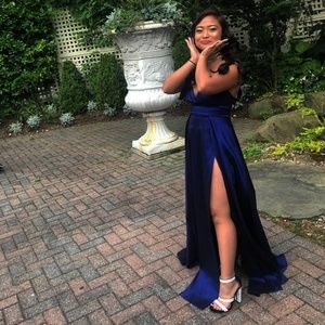 Royal Electric blue prom dress